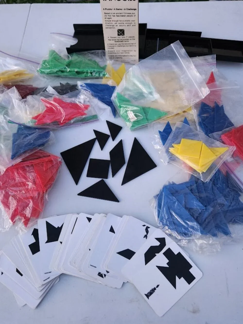 Vintage Tangoes Pattern Puzzle Game Chinese Patterns Tangram Puzzles CLASSROOM S